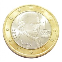 Ausztria,1 euro 2011 aUNC+ ötvözet