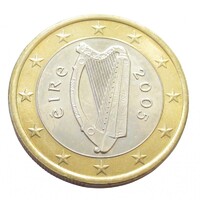 Írország,1 euro 2005 aUNC+ ötvözet