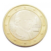 Ausztria,1 euro 2005 aUNC+ ötvözet