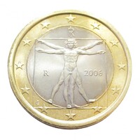 Olaszország,1 euro 2006 aUNC+ ötvözet
