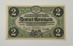 Zalaegerszeg 2 Korona 1916 - Változat: S - Gy sorozat - UNC / Hibátlan állapotban - Ritkább változat