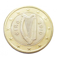 Írország,1 euro 2010 aUNC+ ötvözet