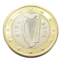 Írország,1 euro 2006 aUNC+ ötvözet