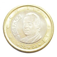 Spanyolország,1 euro 2004 aUNC+ ötvözet