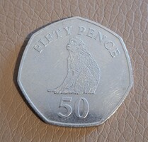Gibraltár 50 penny, 2016