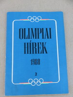 Olimpiai Hírek 2.1980 Moszkvai Olimpia Tájékoztató Füzet
