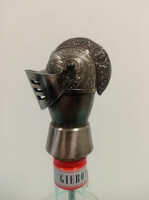 Plate armor knight helmet decanter stopper