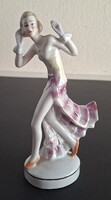 Art Deco porcelán táncosnő szobor