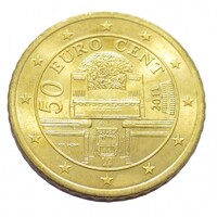 Ausztria,50 eurocent 2011 aUNC+ ötvözet