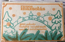 Régi szaloncukros doboz Szerencsi Csokoládégyár Rumos mazsolás szaloncukor