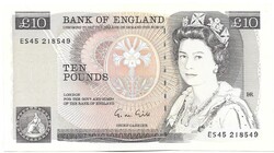 10 font pound pounds 1988-91 Anglia J.M. Gill Erzsébet királynő Gyönyörű