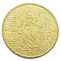 Franciaország,50 eurocent 1999 aUNC+ ötvözet