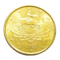 Olaszország,50 eurocent 2005 aUNC+ ötvözet