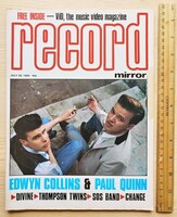 Paul Quinn + Edwyn Collins címlap | Record Mirror magazin 1984 júl 28 | Howard Jones, Thompson Twins