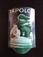ZA644.23  Bőröndcímke -TAPOLCA 1960's