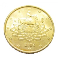 Olaszország,50 eurocent 2003 aUNC+ ötvözet