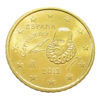 Spanyolország,50 eurocent 2012 aUNC+ ötvözet
