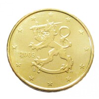 Finnország,50 eurocent 2009 aUNC+ ötvözet