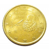 Spanyolország,50 eurocent 2006 aUNC+ ötvözet