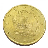 Ciprus,50 eurocent 2008 aUNC+ ötvözet