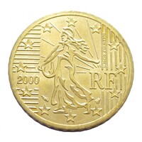 Franciaország,50 eurocent 2000 aUNC+ ötvözet