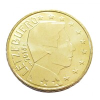 Luxemburg,50 eurocent 2018 aUNC+ ötvözet