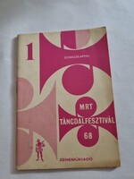 MRT TÁNCDALFESZTIVÁL '68 - 20 táncdal a TÁNCDALFESZTIVÁL 1968 elődöntőinek műsorából 1. füzet
