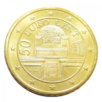 Ausztria,50 eurocent 2005 aUNC+ ötvözet