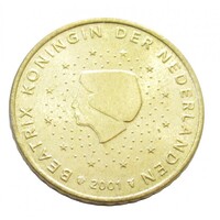 Hollandia,50 eurocent 2001 aUNC+ ötvözet