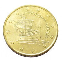 Ciprus,50 eurocent 2008 aUNC+ ötvözet