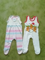 Very Retro 2 pcs Baby Sleeveless Rompers. Size 62-68, PERFECT. SEPARATELY