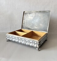 Antique Tin Jewelry Box / Snuff Box – Marked, Early 20th Century