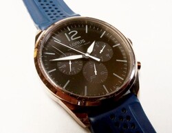 Lorus Chronograph Quartz méretes szilikon szíjas kiváló állapot