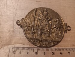 Szent Kristóf autós plakett