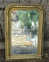 Antik Biedermeier tükör arany színű keret, képkeret