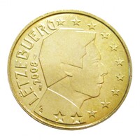Luxemburg,50 eurocent 2008 aUNC+ ötvözet
