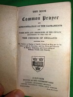 1913.ANGLIKÁN Egyház :A KÖZÖS IMAHIMNUSZOK KÖNYVE A&M OXFORD BŐR KÖTÉS mini könyv
