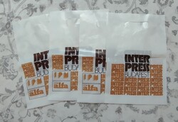 Retró reklám tasak 4 db Inter Press Budapest