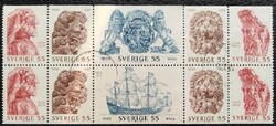 SvédMH48p / Svédország 1969 A Wasa hadihajó bélyegfüzet lap pecsételt