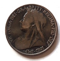 Anglia Viktoria Fejes 1 penny 1900 (D23)
