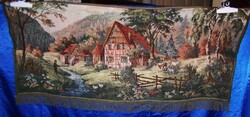 RÉGEBBI  szőnyeg,faliszőnyeg falvédő 166x69 cm+8 cm rojt