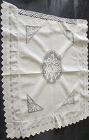 Cca. 1908 KÖTÉNY - NÉPI VISELET SZECESSZIÓS MADEIRA HÍMZÉS + FILET - ANCIENNE BETÉT