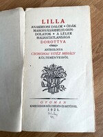 Csokonai Vitéz Mihály Lilla 1921 Gyoma Kner Izidor antikvár régi könyv