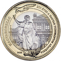 Magyarország 200 Forint 2025 - 200 éves a Magyar Tudományos Akadémia - verdefényes
