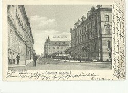 Győr-Moson-Sopron vármegye képeslapjai. Győr, Veöreös palota és ..., 1903