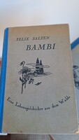 Felix Salten: 1923 Bambi – Eine Lebensgeschichte aus dem Walde Eladó 2 db német nyelvű Bambi kötet.