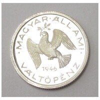 Magyarország,10 fillér 1946 PP - Mesterdarabok ezüstből aUNC+ ezüst 3.48g999