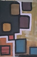 XX. századi modern festmény Barcyay Jenő :Geometrikus ritmus
