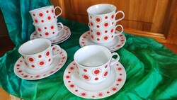Alföldi porcelán teás, kávés 6 db szett.