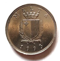 Málta 25 cents 1993 (ZU36)